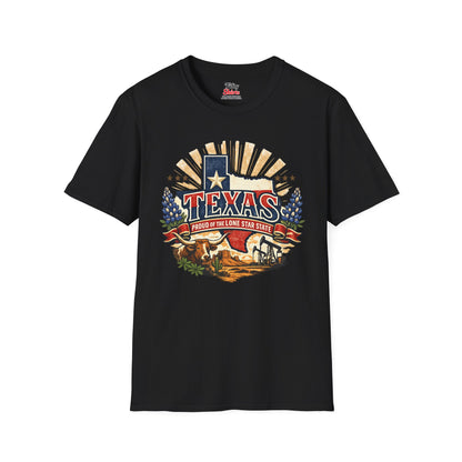 Texas State Pride Unisex Softstyle T Shirt State Pride Graphic Tee Collections FS03