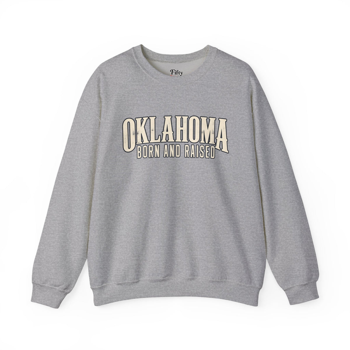 Oklahoma Born and Raised Premium Heritage Unisex Sweatshirt Graphic