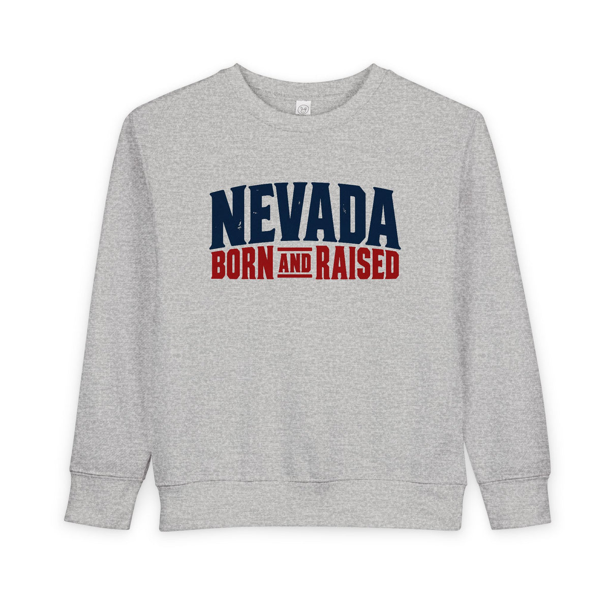 Nevada Born and Raised Modern Streetwear Unisex Toddler Sweatshirt