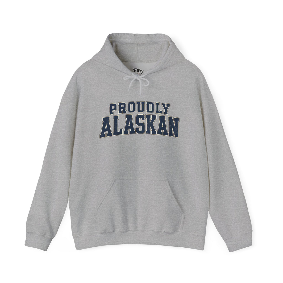 Proudly Alaskan Unisex Hoodie State Name Graphic