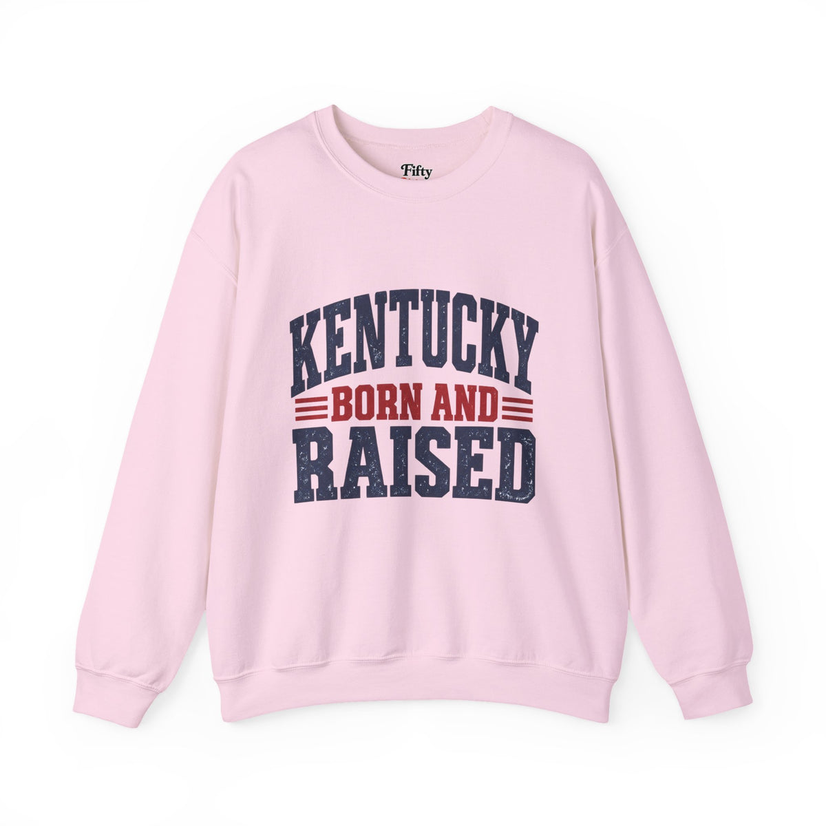 Kentucky Born and Raised Vintage Americana Unisex Sweatshirt Graphic