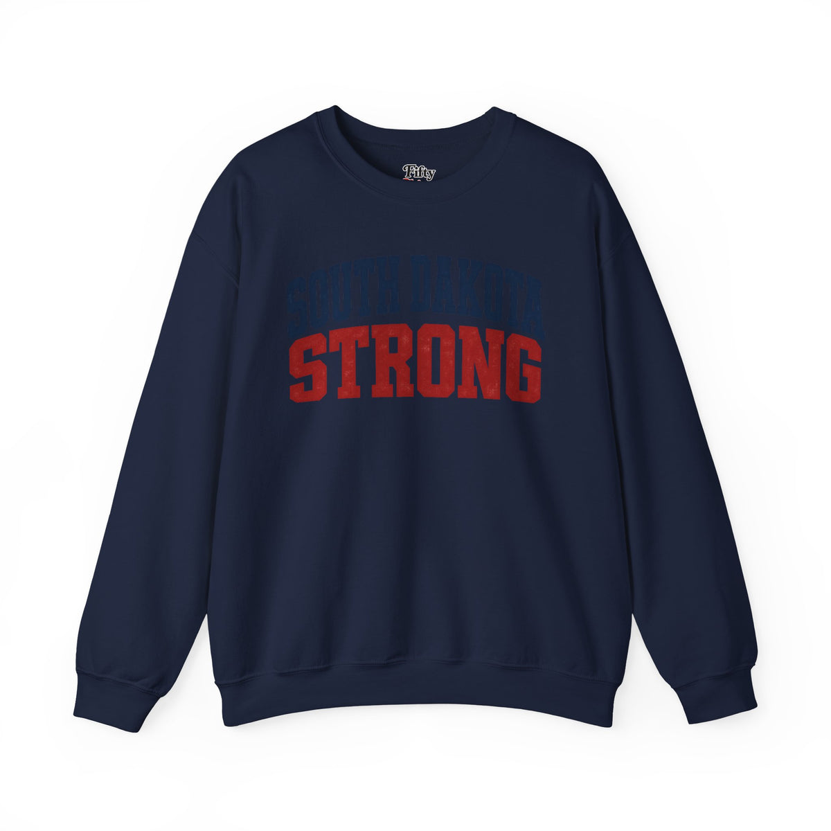 South Dakota Strong Unisex Crewneck Sweatshirt State Name Graphic
