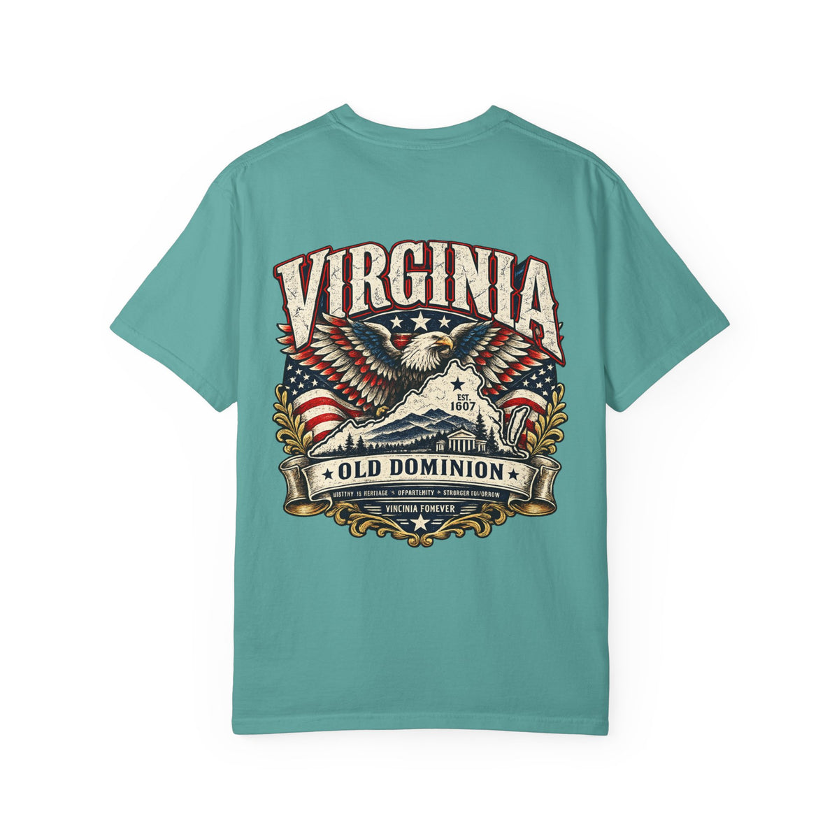 Virginia Old Dominion Unisex Comfort Color 1717 Streetwear Graphic Tee