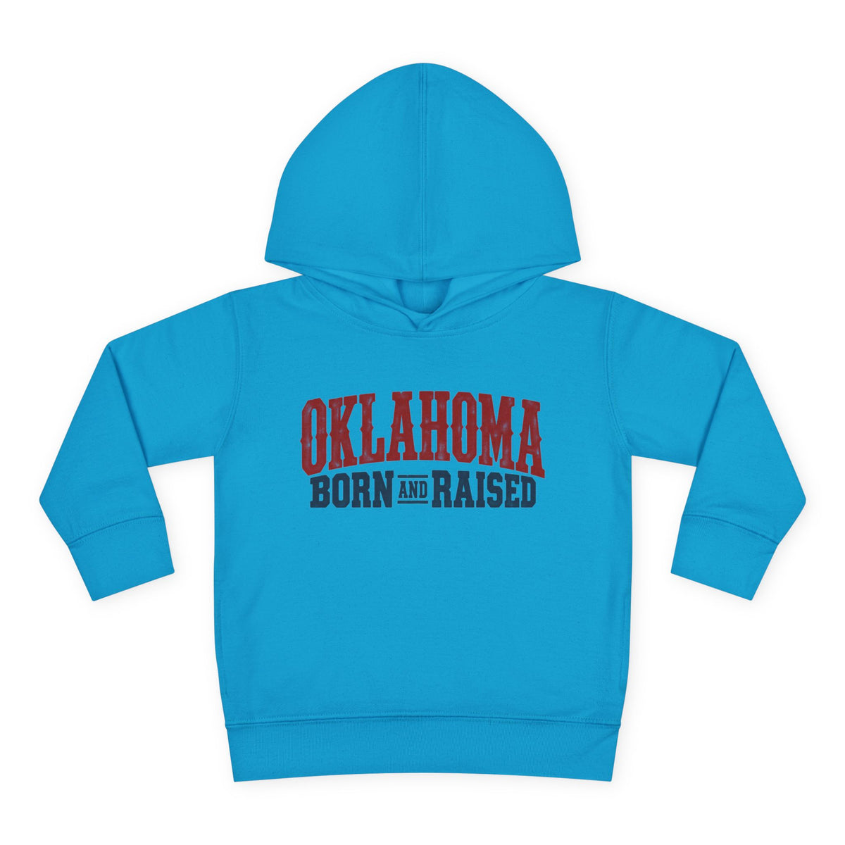Oklahoma Born and Raised Classic Western Souvenir Unisex Toddler Pullover Fleece Hoodie