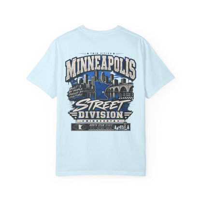 Minnesota Minneapolis Street Division Unisex Comfort Color 1717 Streetwear Graphic Tee