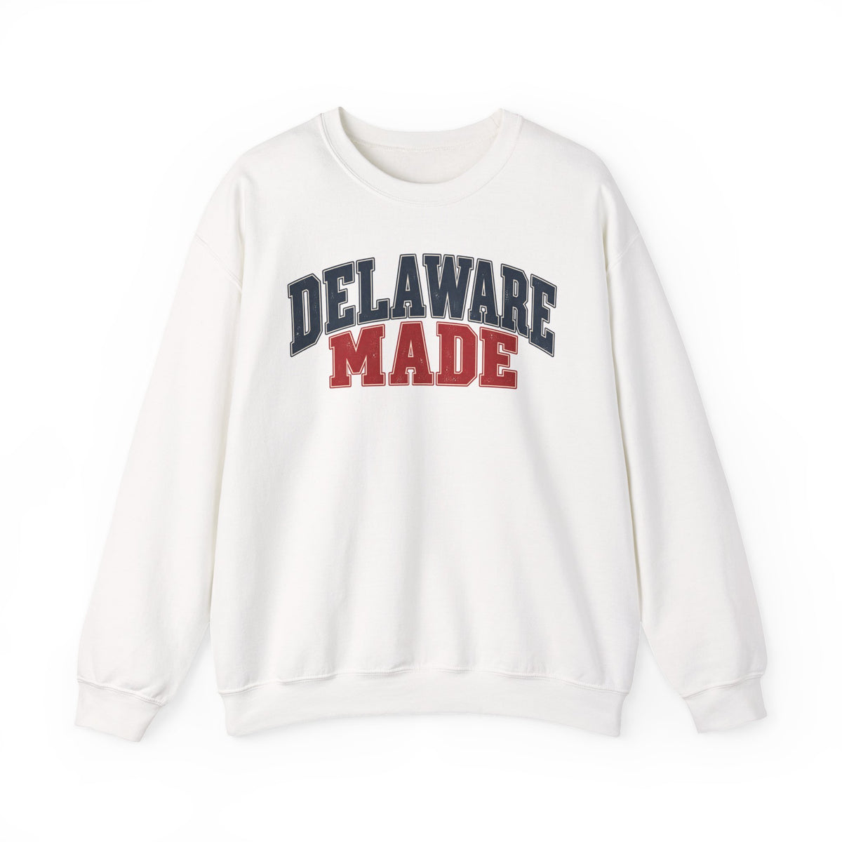 Delaware Made Unisex Crewneck Sweatshirt State Name Graphic