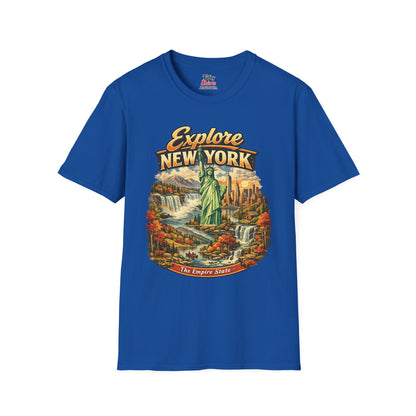 Explore New York Unisex Softstyle T Shirt State Pride Graphic Tee Collections FS03