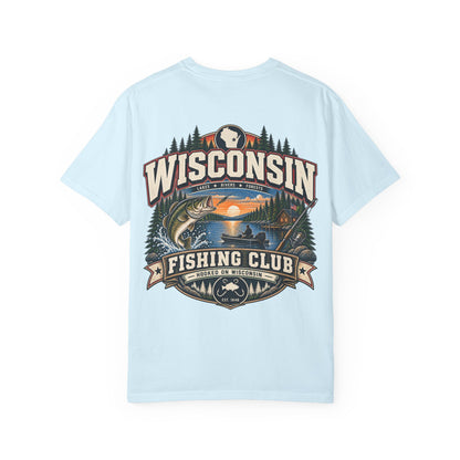 Wisconsin Fishing Club Unisex Comfort Color 1717 Streetwear Graphic Tee