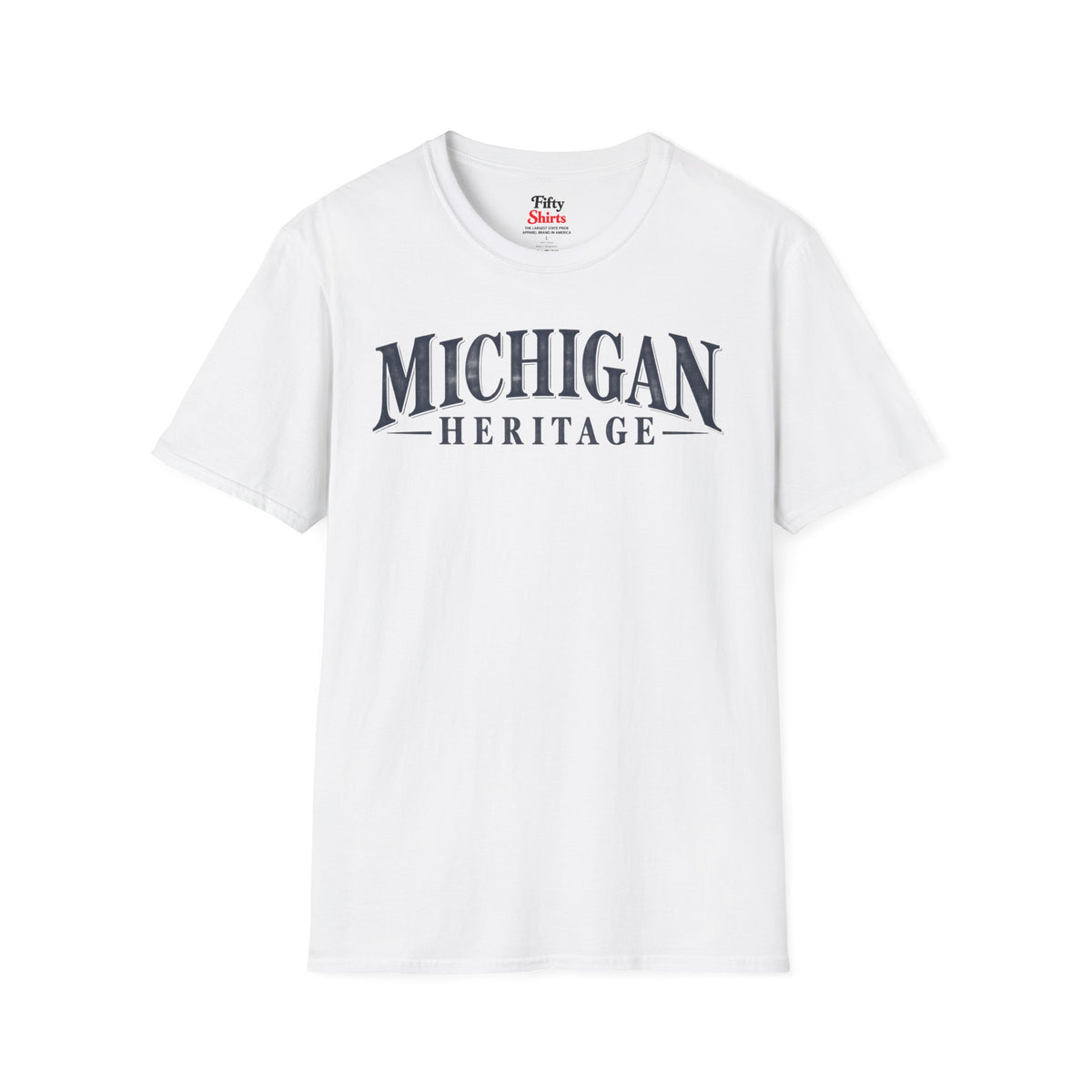 Michigan Heritage Unisex Softstyle T Shirt State Name Graphic Tee