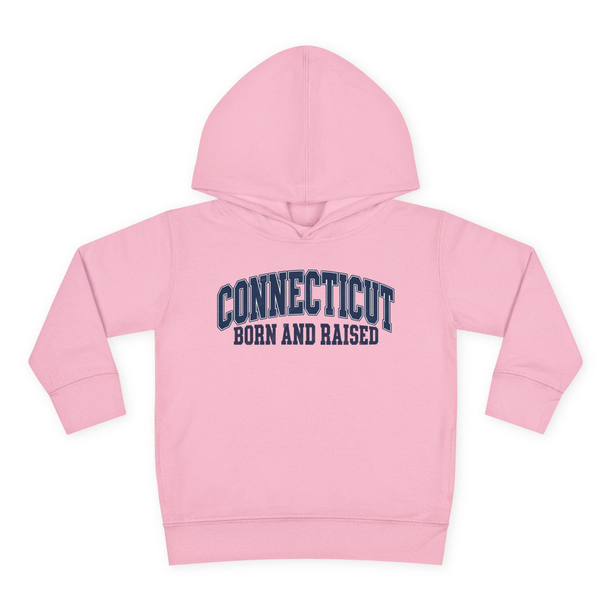Connecticut Born and Raised Vintage Athletic Heritage Unisex Toddler Pullover Fleece Hoodie
