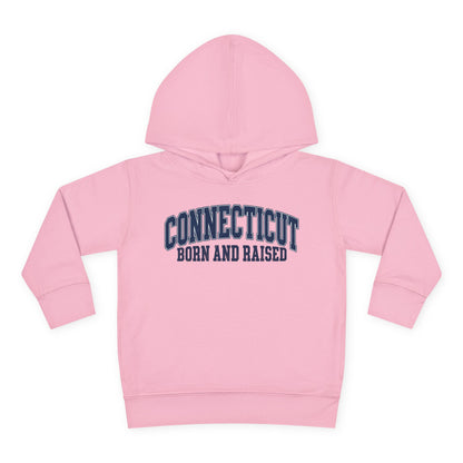 Connecticut Born and Raised Vintage Athletic Heritage Unisex Toddler Pullover Fleece Hoodie