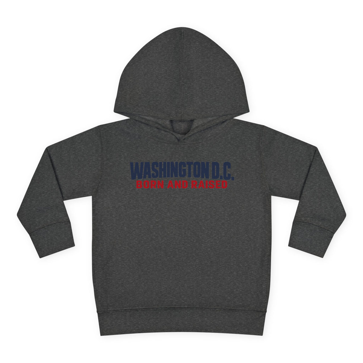 Washington DC Born and Raised Minimal Modern Unisex Toddler Pullover Fleece Hoodie