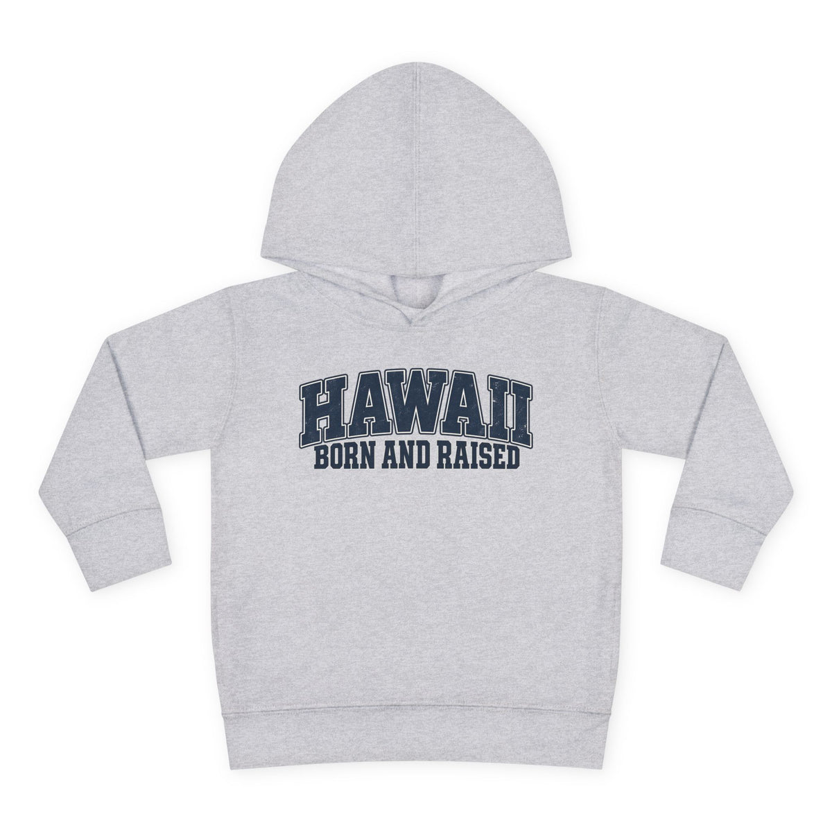 Hawaii Born and Raised Vintage Athletic Unisex Toddler Pullover Fleece Hoodie