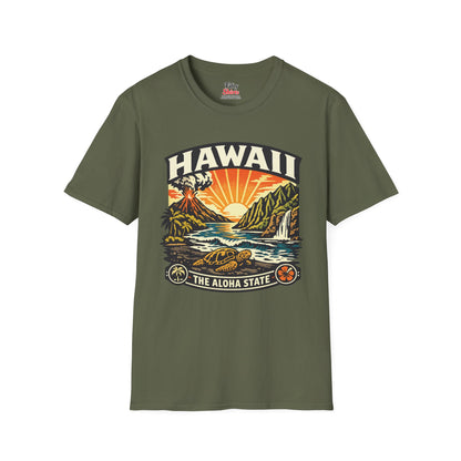Hawaii Aloha State Adventure Unisex Softstyle T Shirt State Pride Graphic Tee Collections FS03