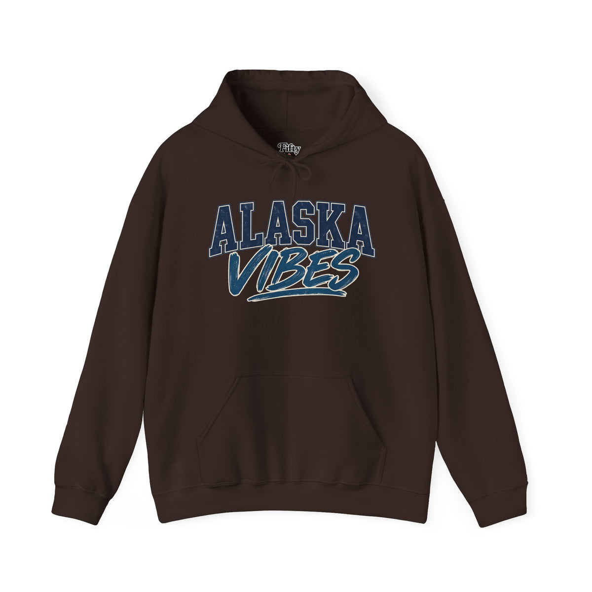 Alaska Vibes Unisex Hoodie State Name Graphic