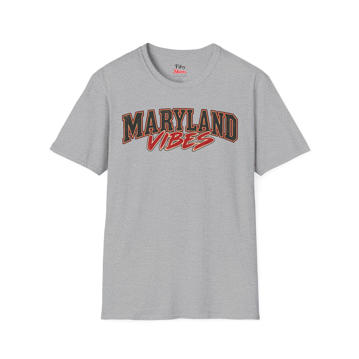 Maryland Vibes Unisex Softstyle T Shirt State Name Graphic Tee