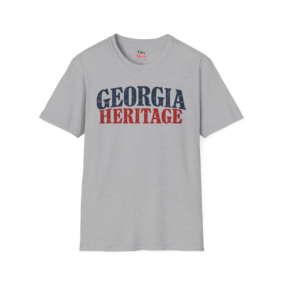 Georgia Heritage Unisex Softstyle T Shirt State Name Graphic Tee