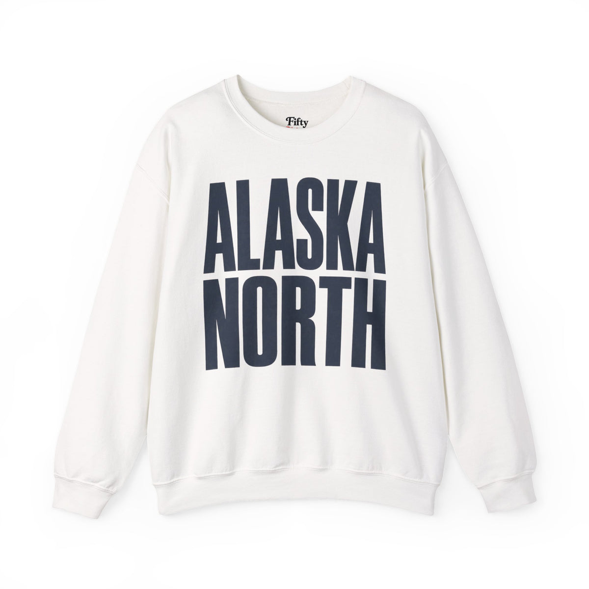 Alaska North Unisex Crewneck Sweatshirt State Name Graphic
