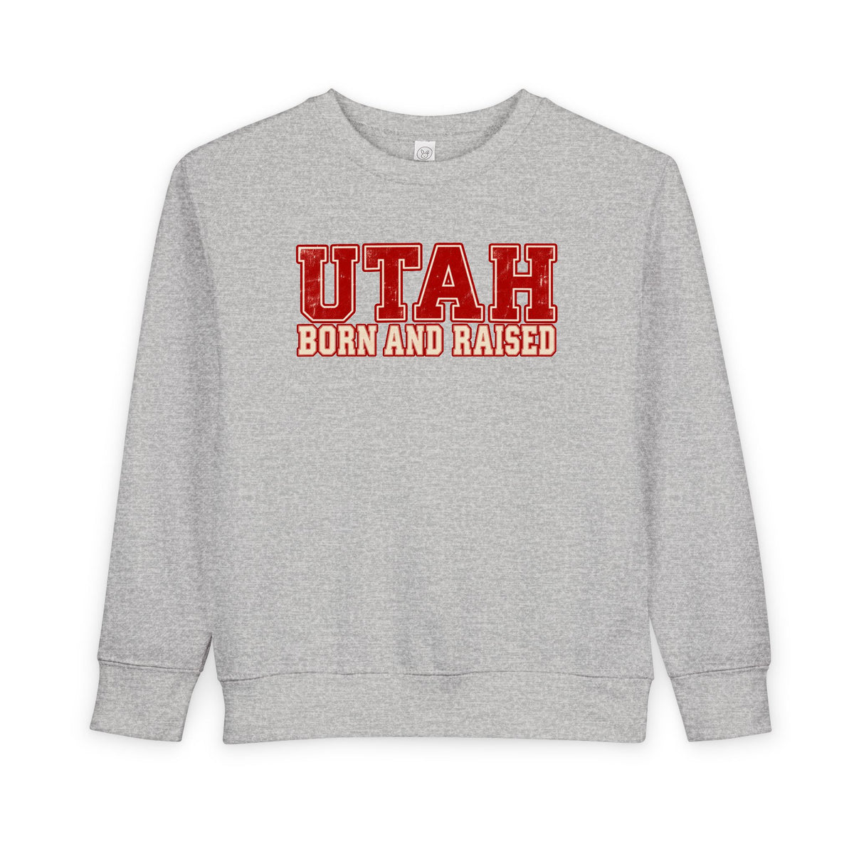 Utah Born and Raised Vintage Athletic Unisex Toddler Sweatshirt