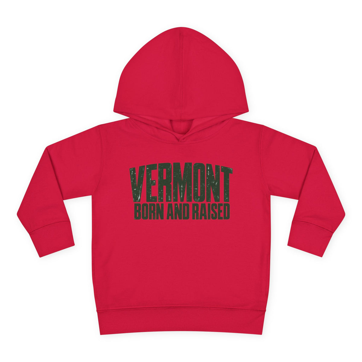Vermont Born and Raised Modern New England Streetwear Unisex Toddler Pullover Fleece Hoodie