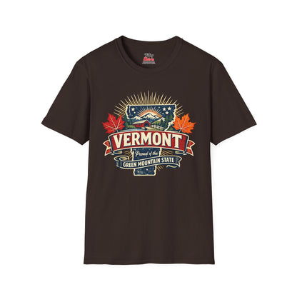 Vermont State Pride Unisex Softstyle T Shirt State Pride Graphic Tee Collections FS03
