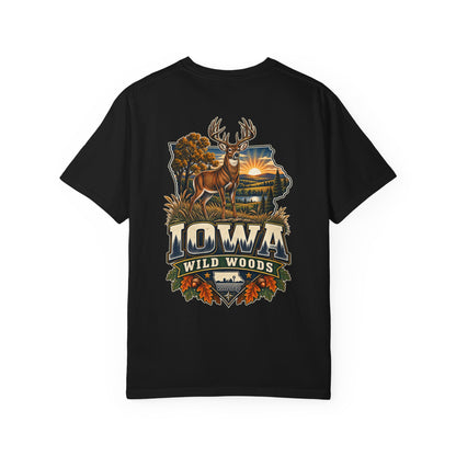 Iowa Wild Woods Unisex Comfort Color 1717 Streetwear Graphic Tee