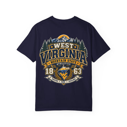 West Virginia Mountain State Athletics Unisex Comfort Color 1717 Streetwear Graphic Tee