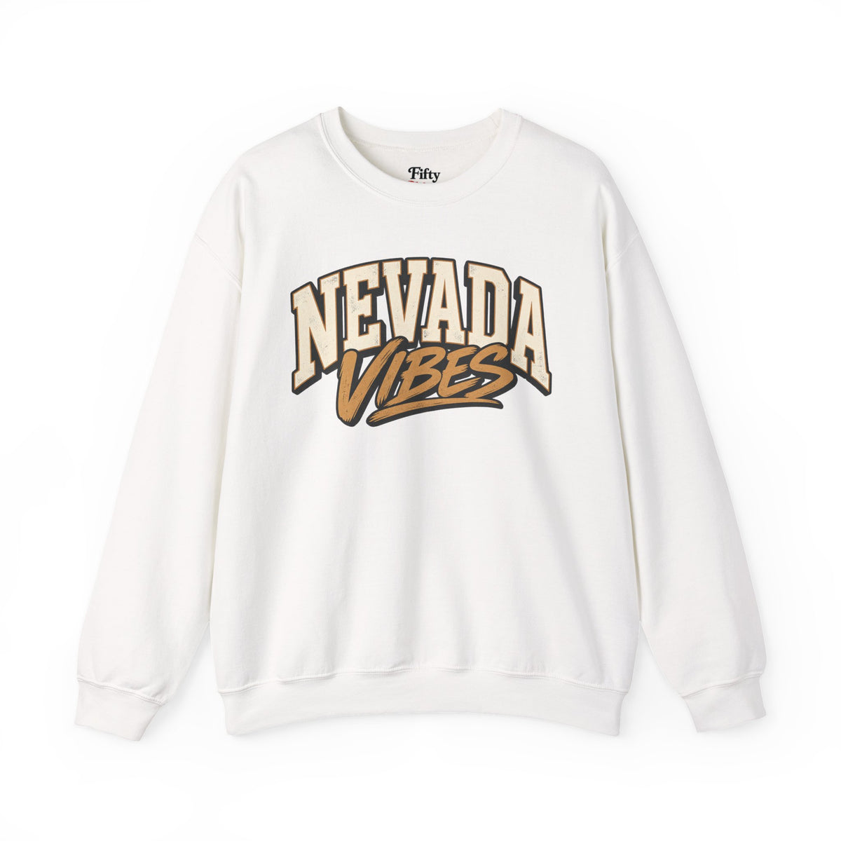 Nevada Vibes Unisex Crewneck Sweatshirt State Name Graphic