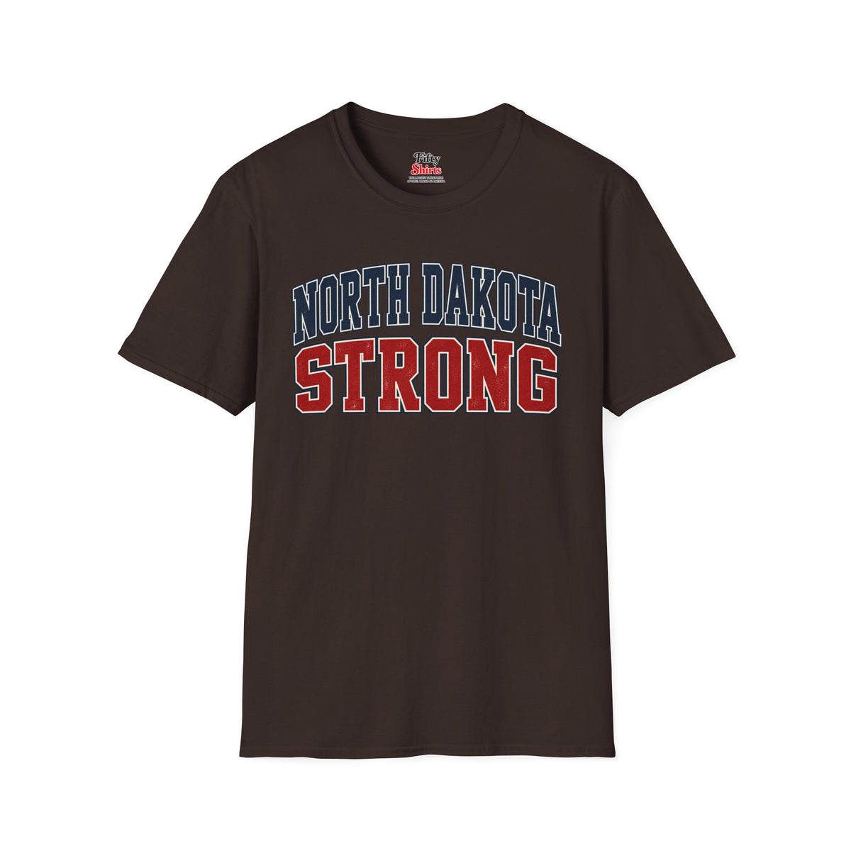 North Dakota Strong Unisex Softstyle T Shirt State Name Graphic Tee