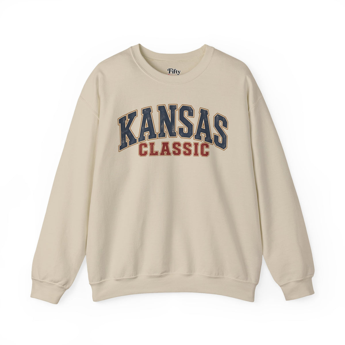 Kansas Classic Unisex Crewneck Sweatshirt State Name Graphic