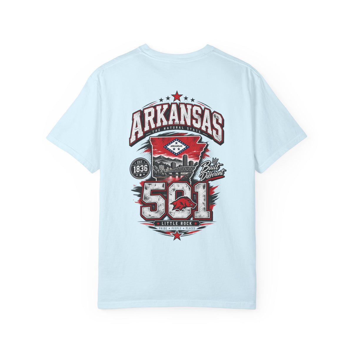 Arkansas 501 Unisex Comfort Color 1717 Streetwear Graphic Tee