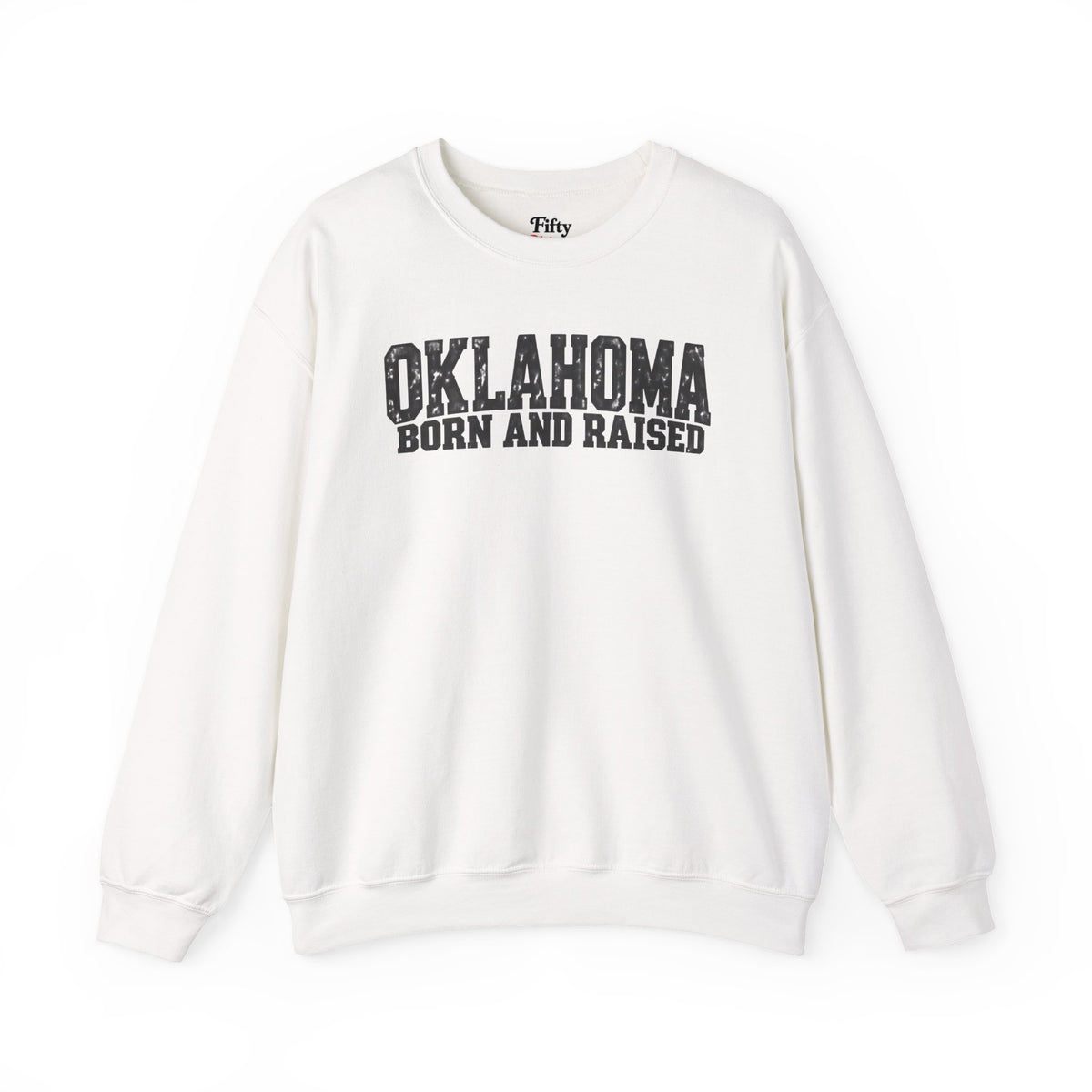 Oklahoma Born and Raised Minimal Heritage Unisex Sweatshirt Graphic