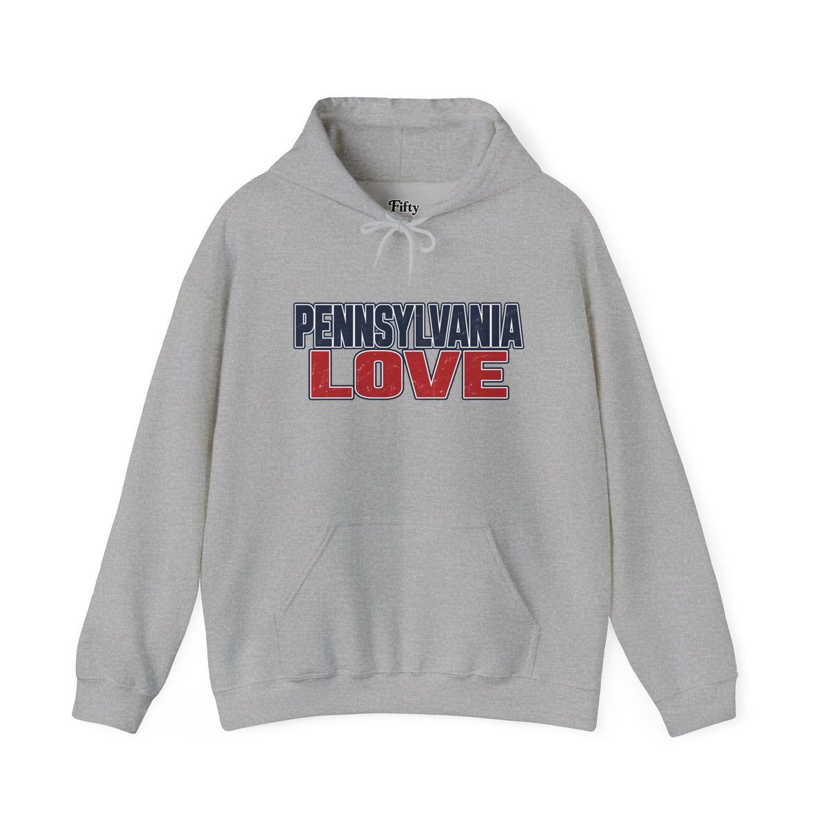 Pennsylvania Love Unisex Hoodie State Name Graphic