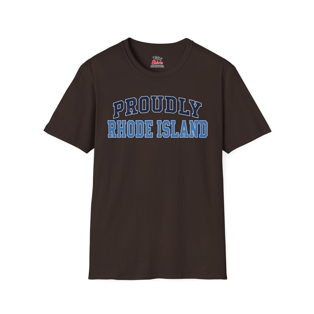 Proudly Rhode Island Unisex Softstyle T Shirt State Name Graphic Tee