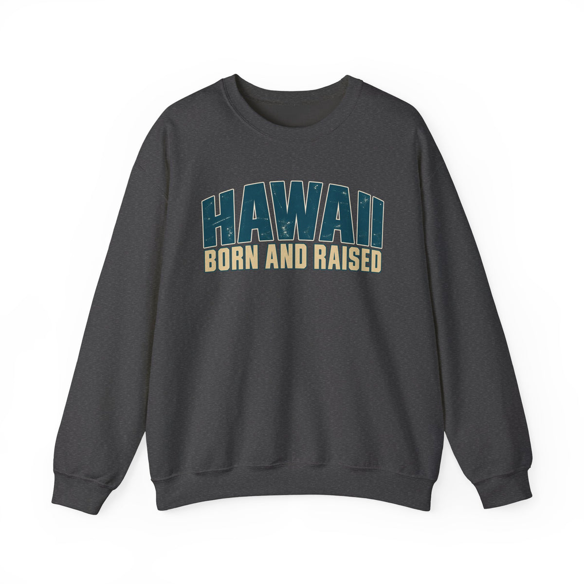 Hawaii Born and Raised Premium Surf Unisex Sweatshirt Graphic