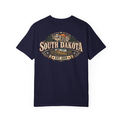 South Dakota Established 1889 Unisex Comfort Color 1717 Streetwear Graphic Tee