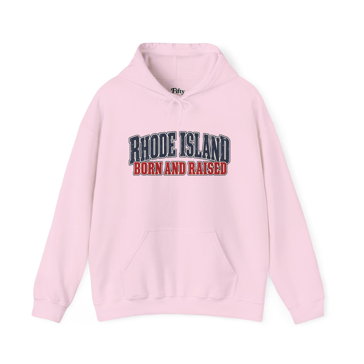 Rhode Island Born and Raised Coastal Heritage Unisex Hoodie Graphic