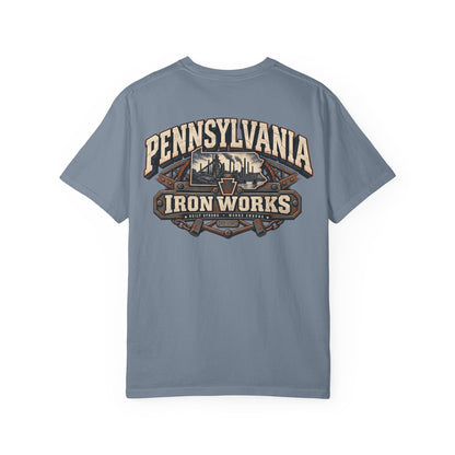 Pennsylvania Iron Works Unisex Comfort Color 1717 Streetwear Graphic Tee