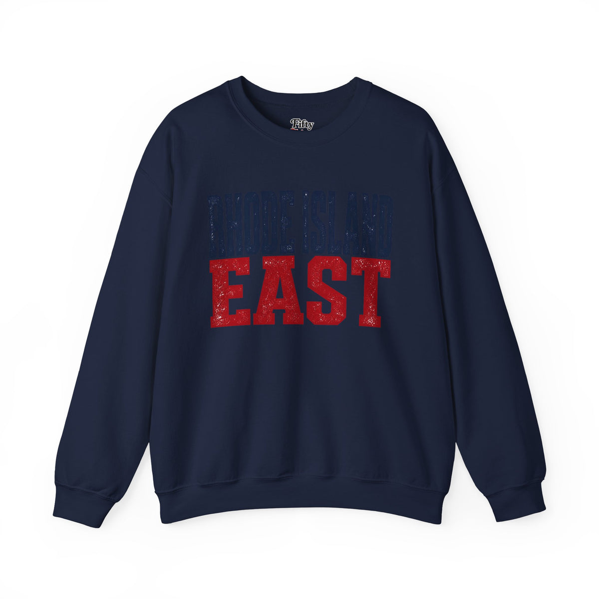 Rhode Island East Unisex Crewneck Sweatshirt State Name Graphic