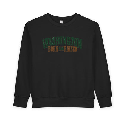 Washington Born and Raised Classic Americana Unisex Toddler Sweatshirt