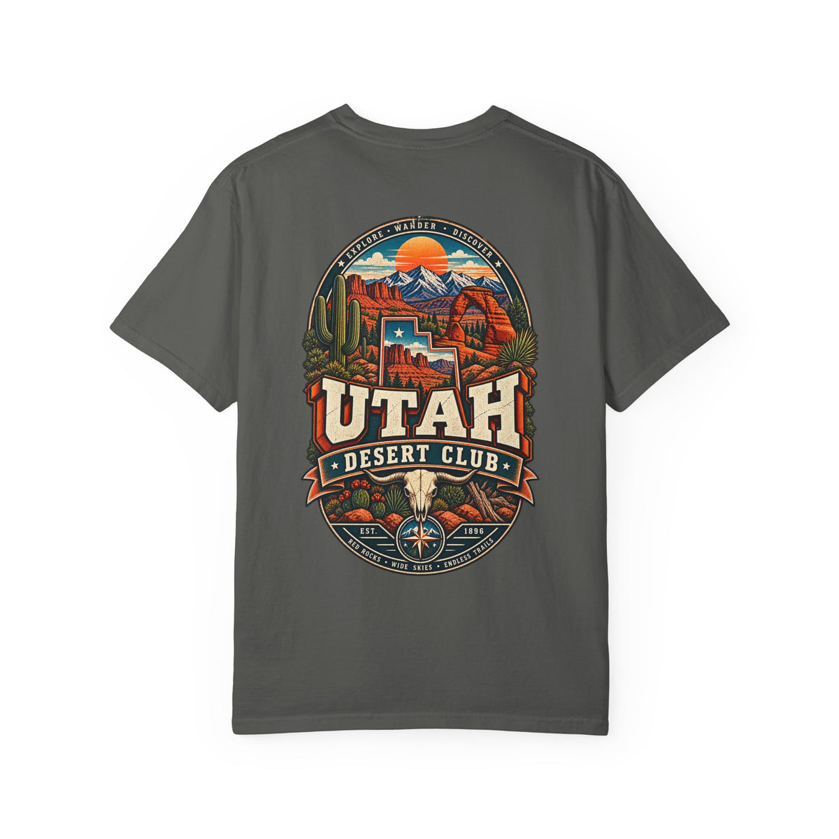 Utah Desert Club Unisex Comfort Color 1717 Streetwear Graphic Tee