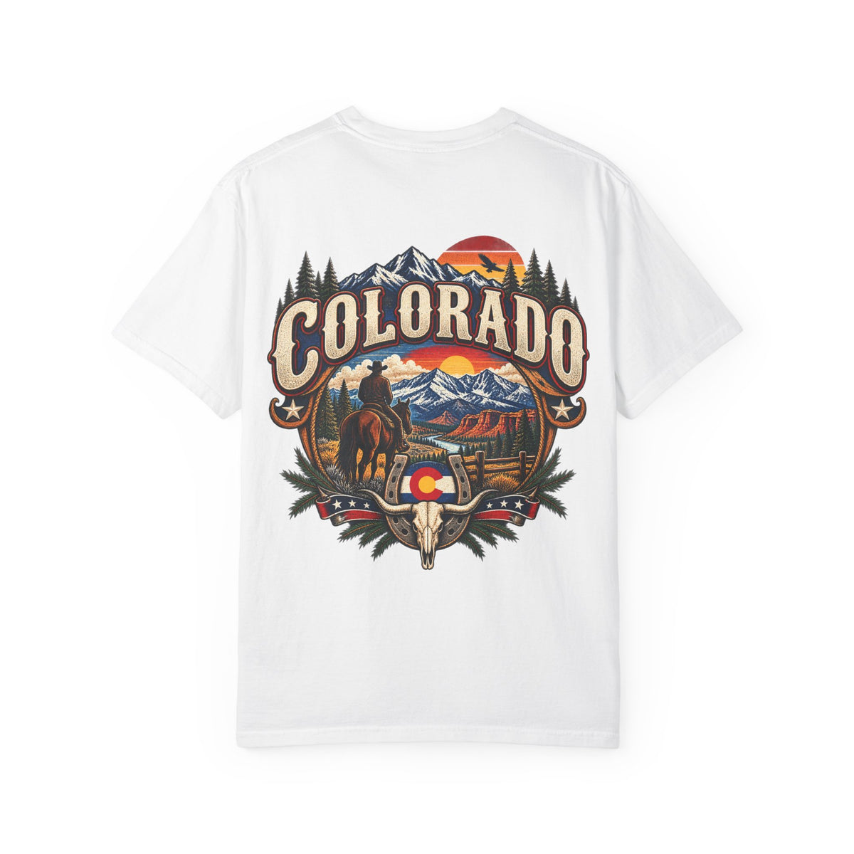 Colorado Wild West  Unisex Comfort Color 1717 Streetwear Graphic Tee