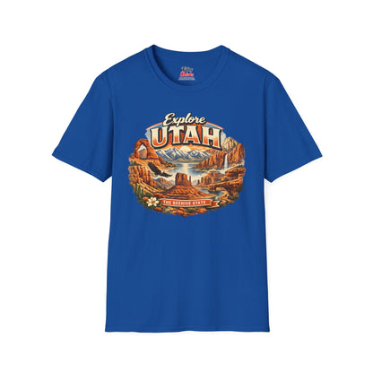Explore Utah Unisex Softstyle T Shirt State Pride Graphic Tee Collections FS03