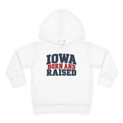 Iowa Born and Raised Classic Heritage Unisex Toddler Pullover Fleece Hoodie