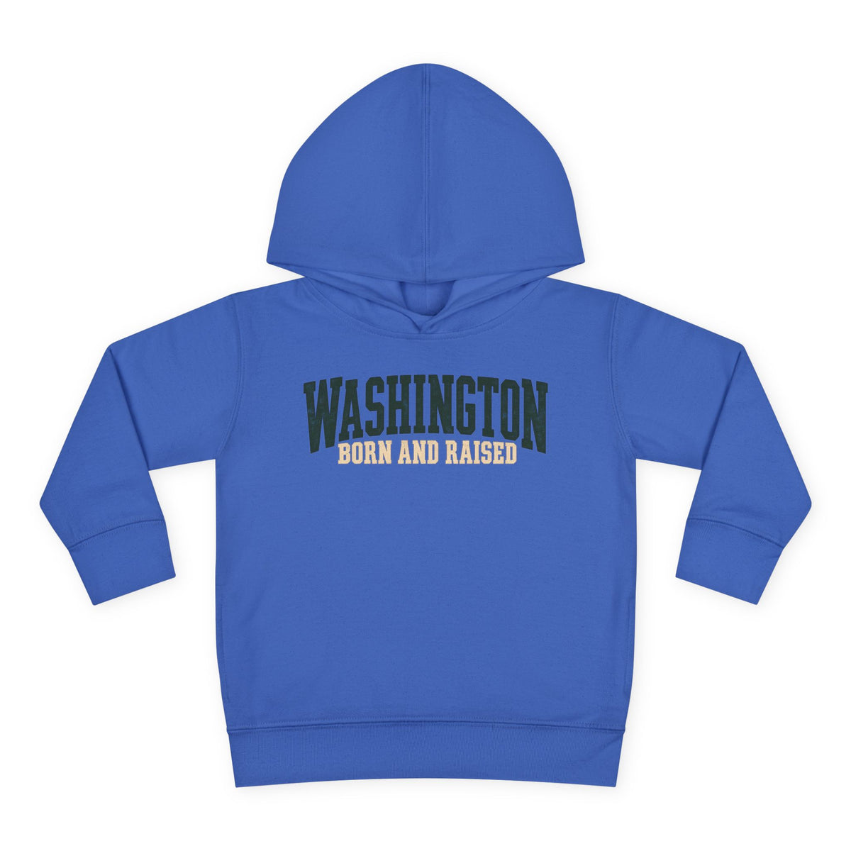 Washington Born and Raised Pacific Northwest Heritage Unisex Toddler Pullover Fleece Hoodie