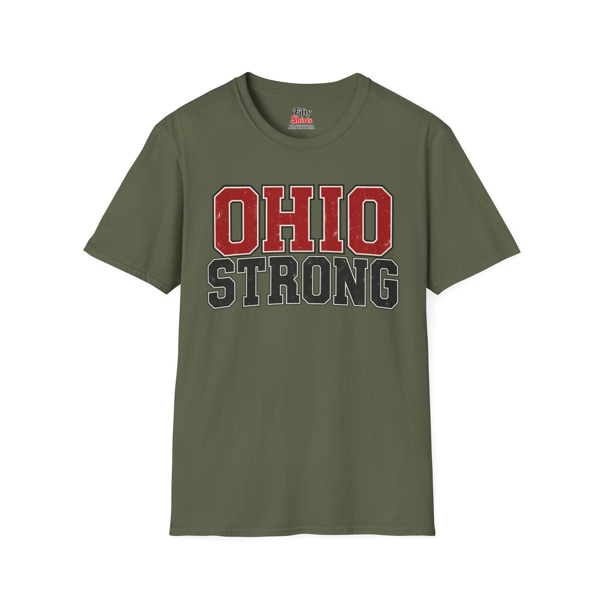 Ohio Strong Unisex Softstyle T Shirt State Name Graphic Tee
