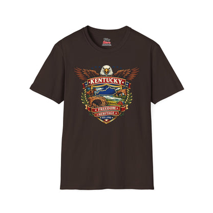Kentucky Americana Eagle Unisex Softstyle T Shirt State Pride Graphic Tee Collections FS03