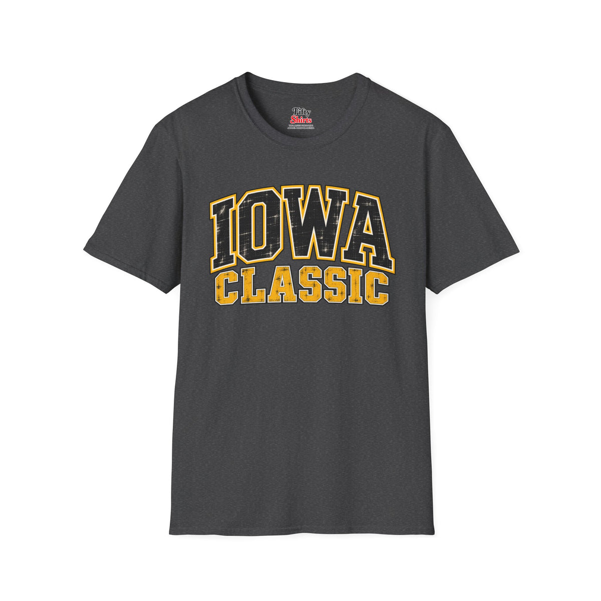 Iowa Classic Unisex Softstyle T Shirt State Name Graphic Tee