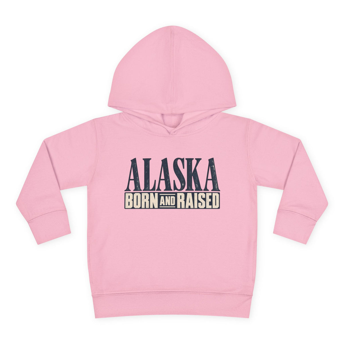 Alaska Born and Raised Premium Heritage Unisex Toddler Pullover Fleece Hoodie