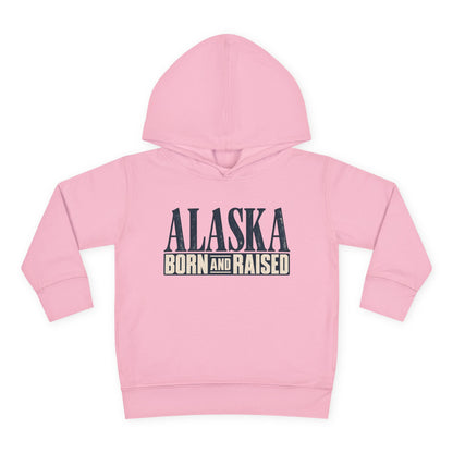 Alaska Born and Raised Premium Heritage Unisex Toddler Pullover Fleece Hoodie